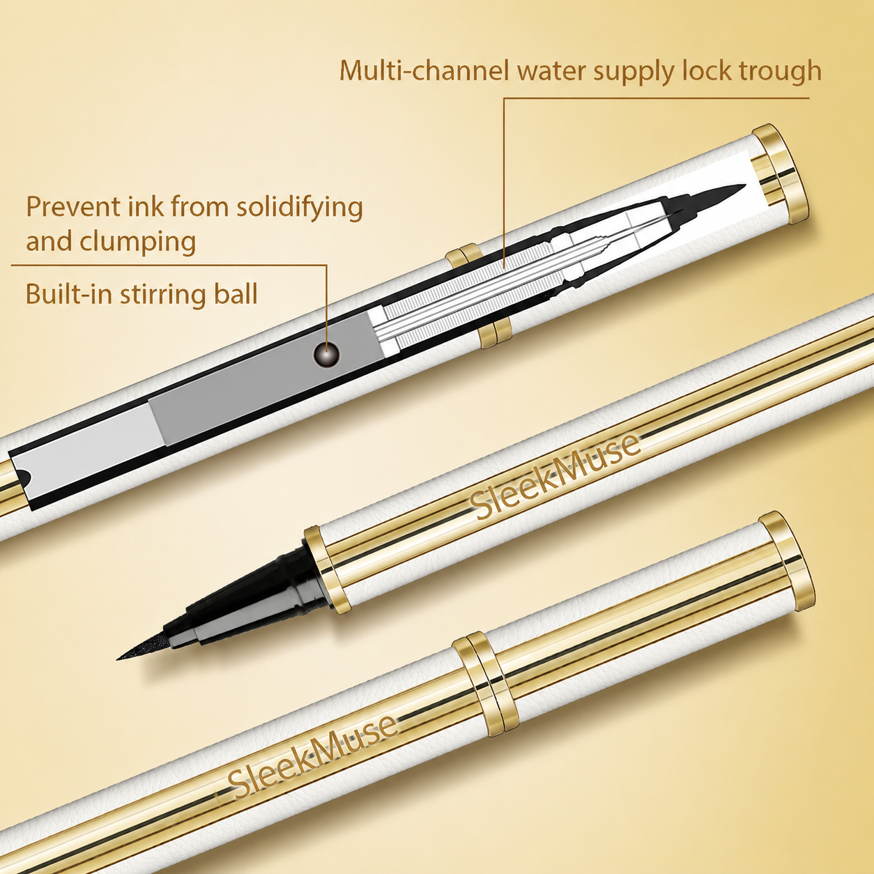 SleekMuse - Waterproof Lambskin Eyeliner Pen